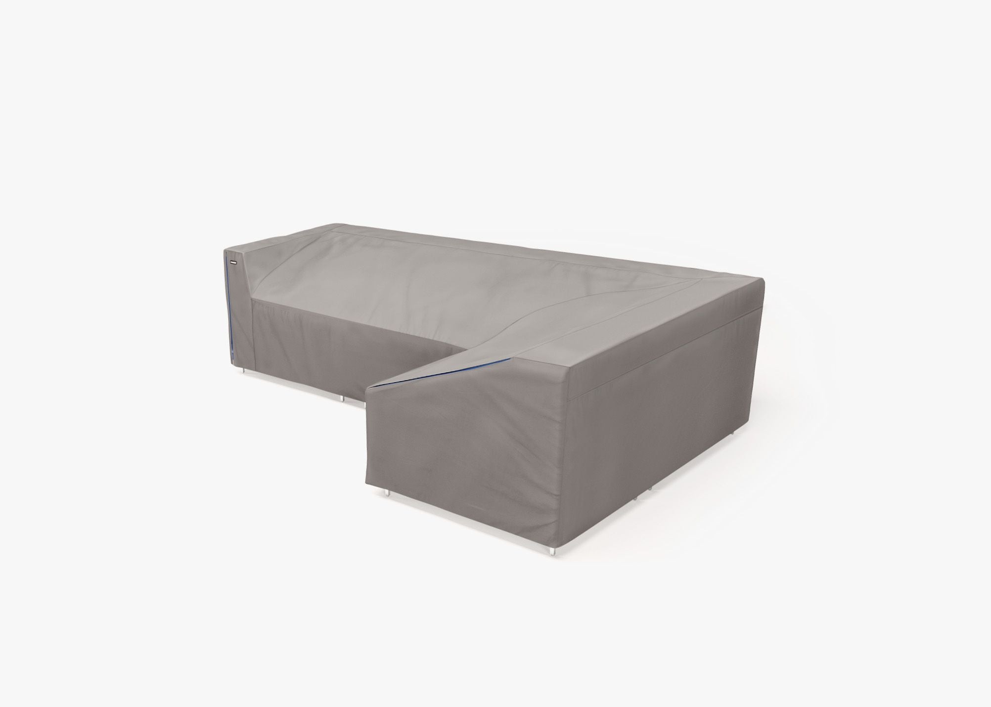 Cover for Wicker L Sectional - 4 Seat - Left, left 3/4. Protect your Outer seating from rain, dirt, and snow. #title_default title