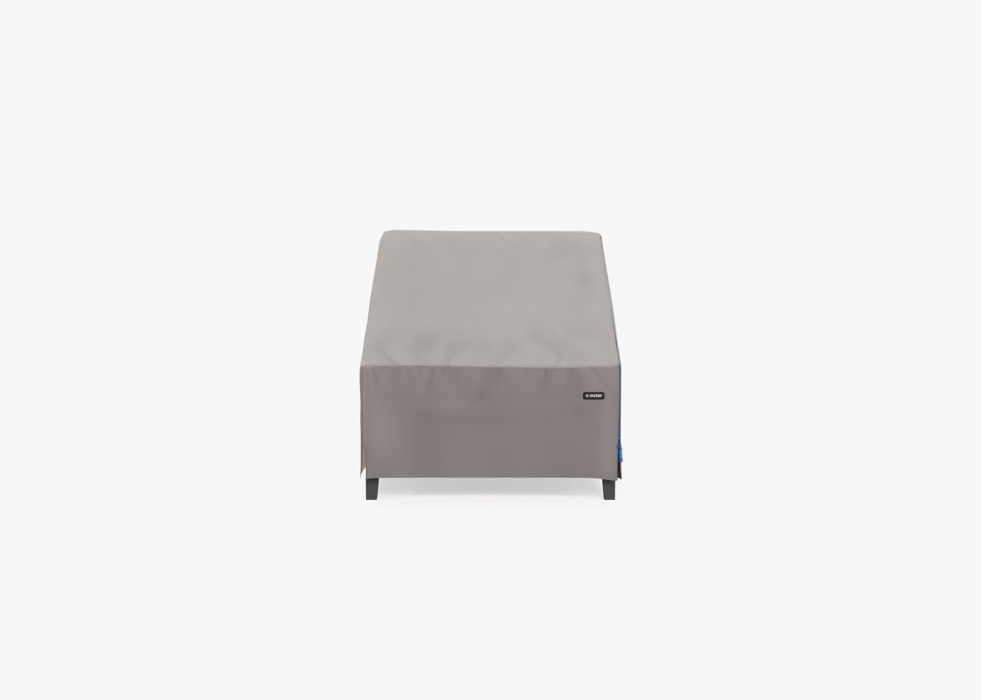Cover for Aluminum Armless Chair, front. Custom fit weather protection for your Outer outdoor furniture. #title_default title