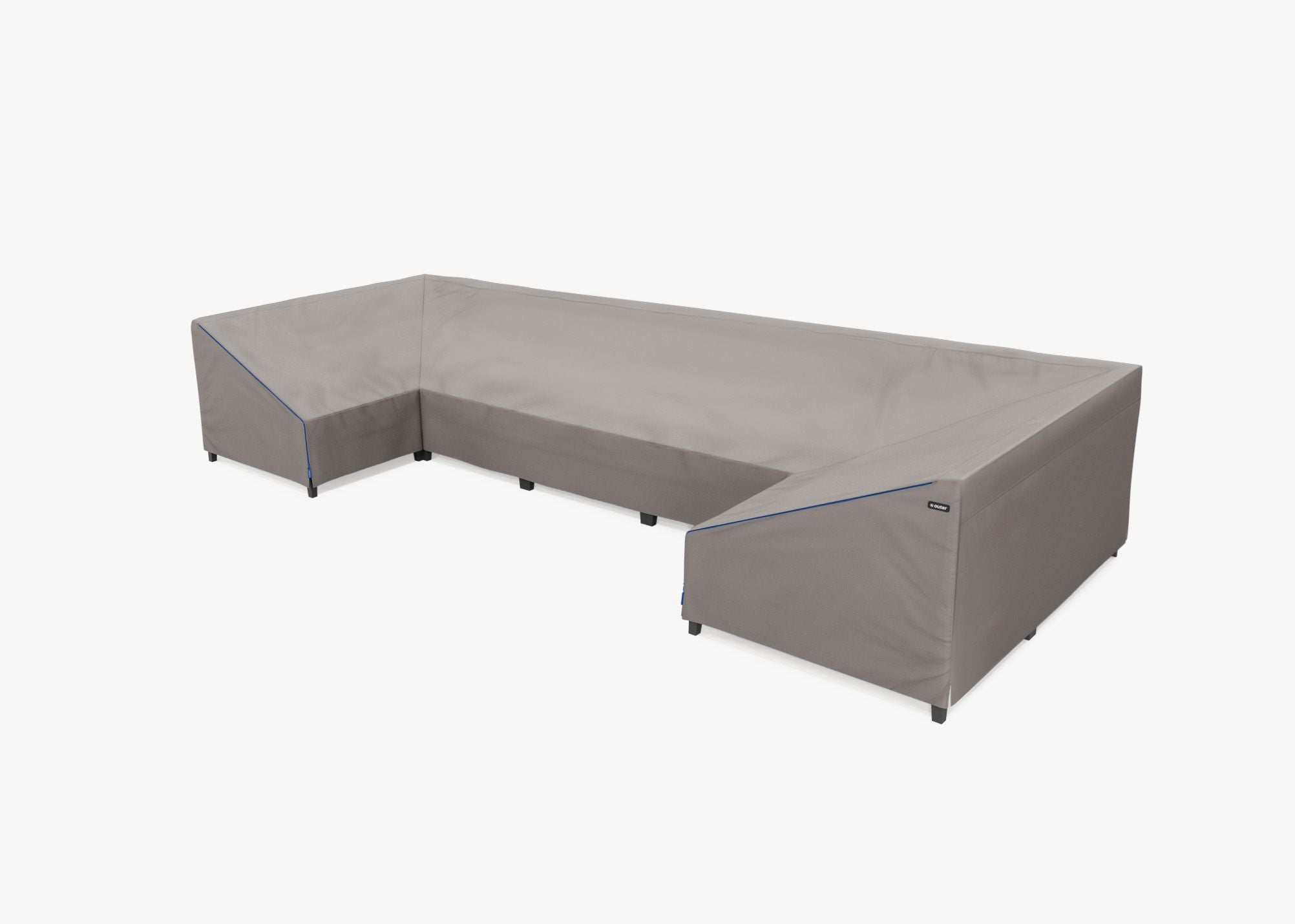 Cover for Aluminum U Sectional - 7 Seat, left 3/4. Protect your Outer seating from rain, dirt, and snow. #title_default title