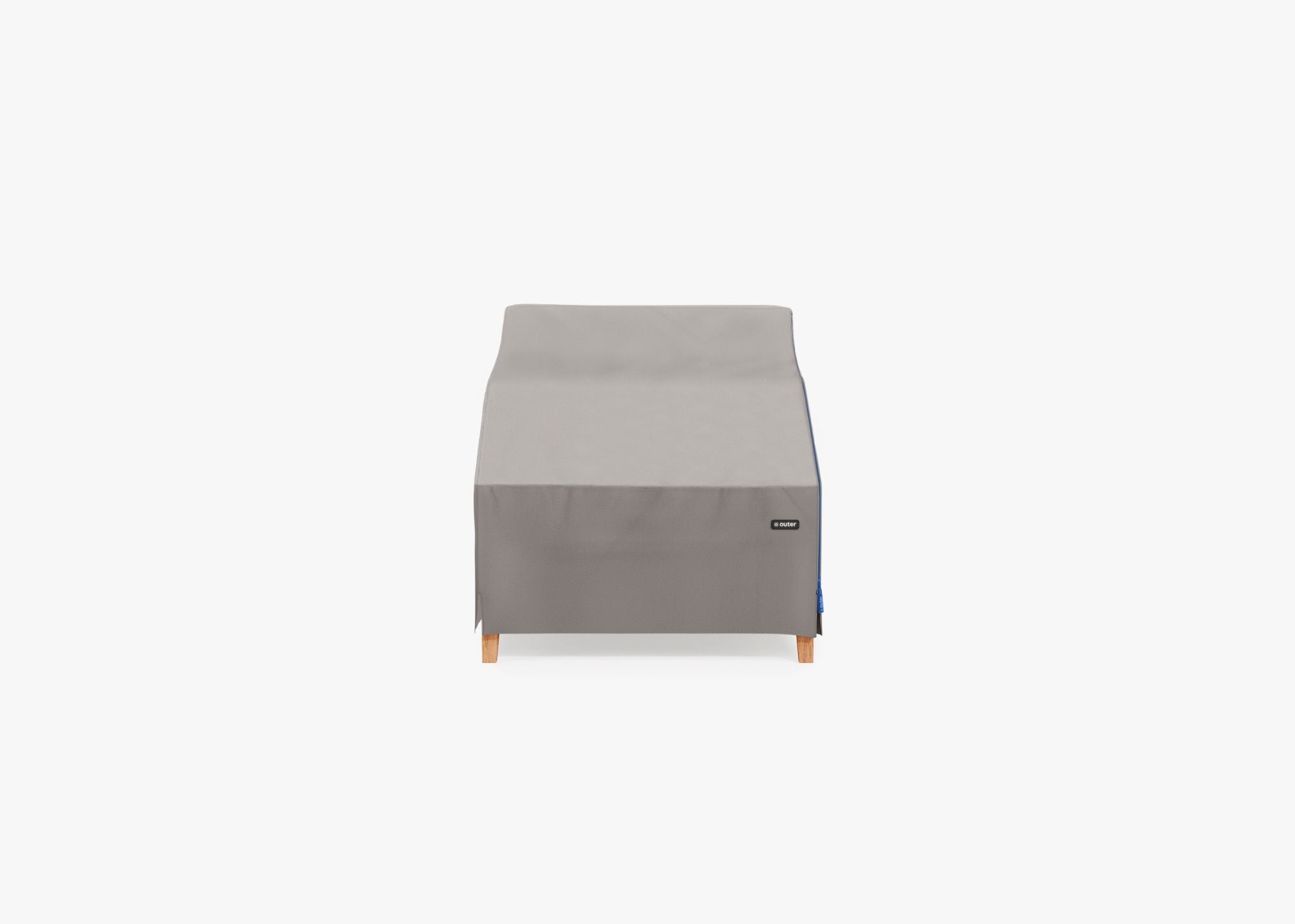 Cover for Teak Armchair, front. Custom fit weather protection for your Outer outdoor furniture. #title_default title