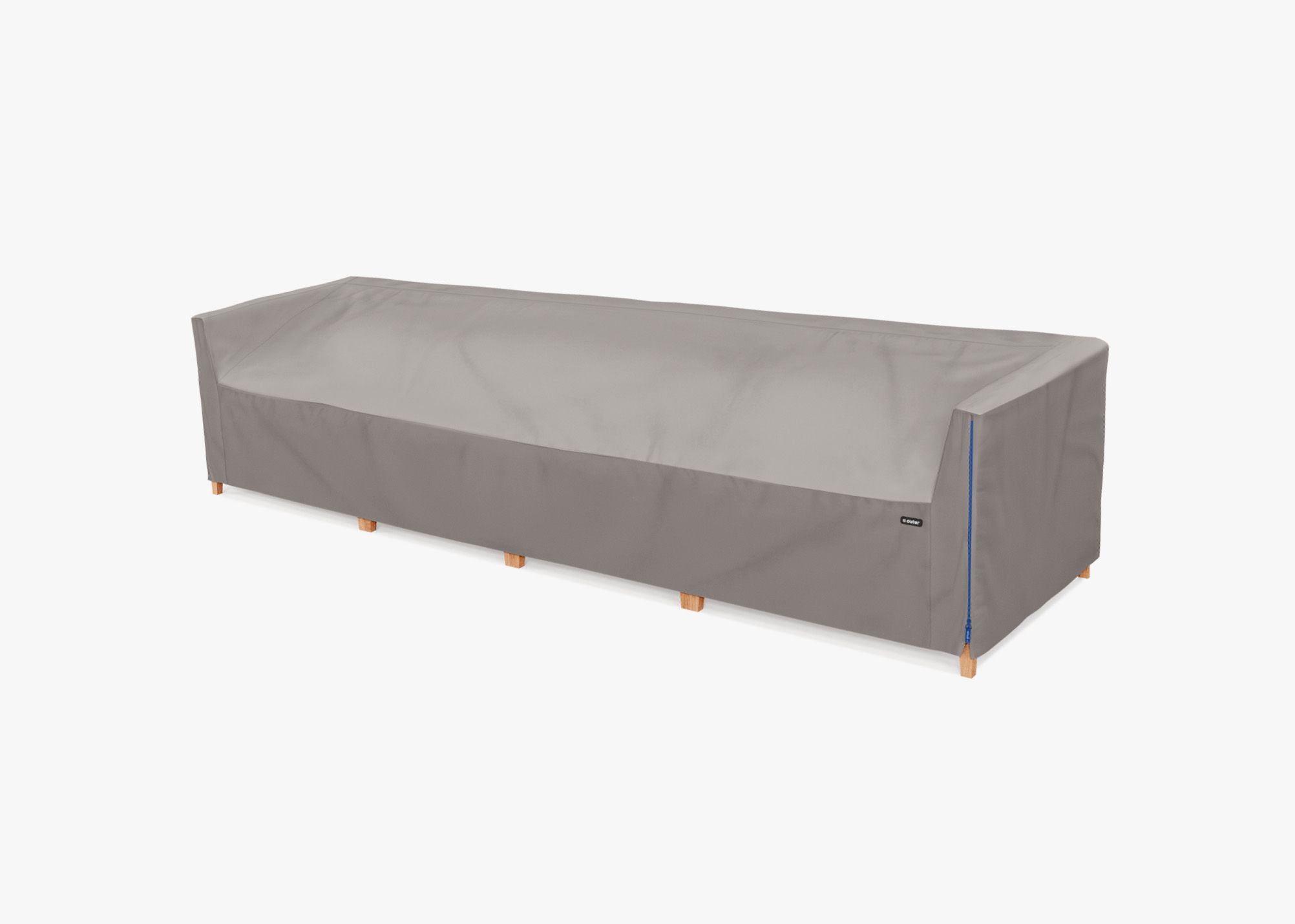 Cover for Teak Sofa - 4 Seat, left 3/4. Protect your Outer seating from rain, dirt, and snow. #title_default title