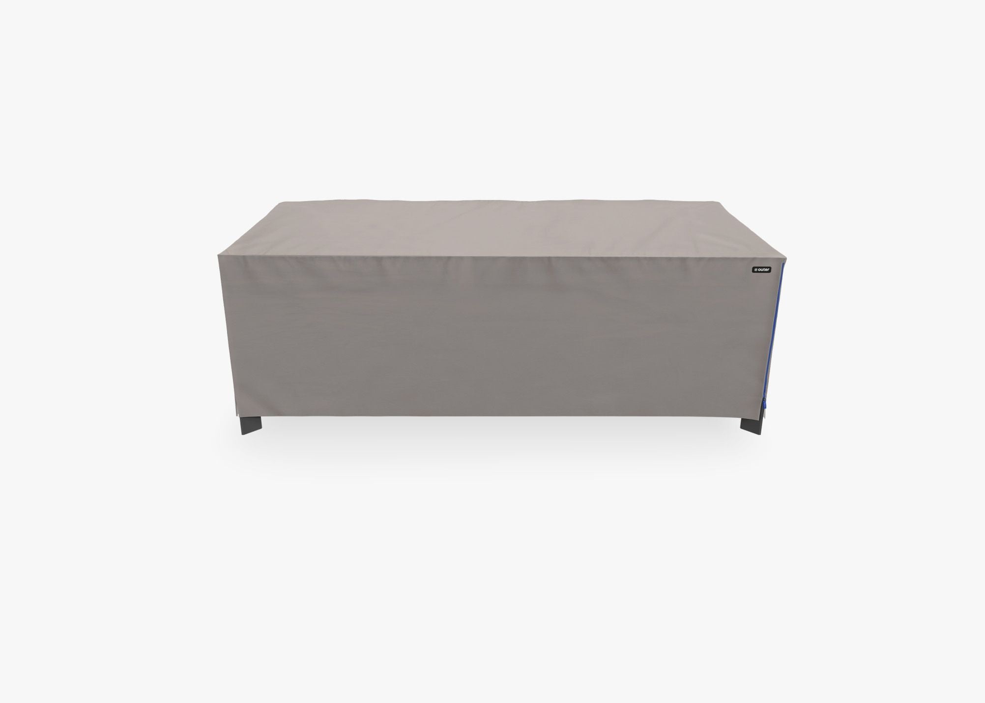 Cover for Teak & Aluminum Expandable Dining Table, front. Custom fit weather protection for your Outer outdoor furniture. #title_default title