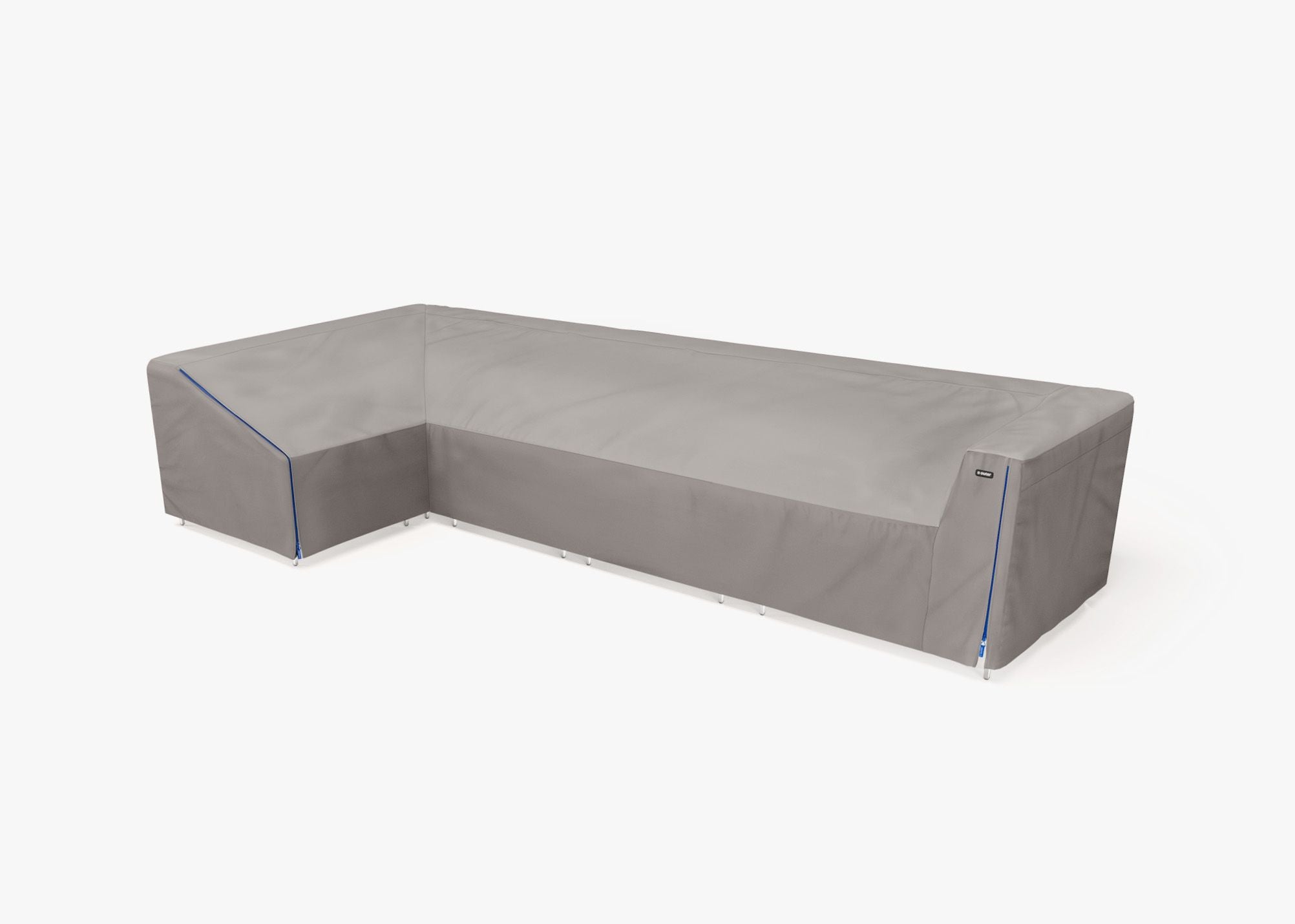Cover for Wicker L Sectional - 5 Seat - Right, left 3/4. Protect your Outer seating from rain, dirt, and snow. #title_default title