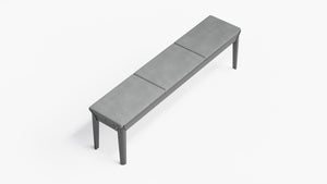 Aluminum Outdoor Dining Bench Cushion