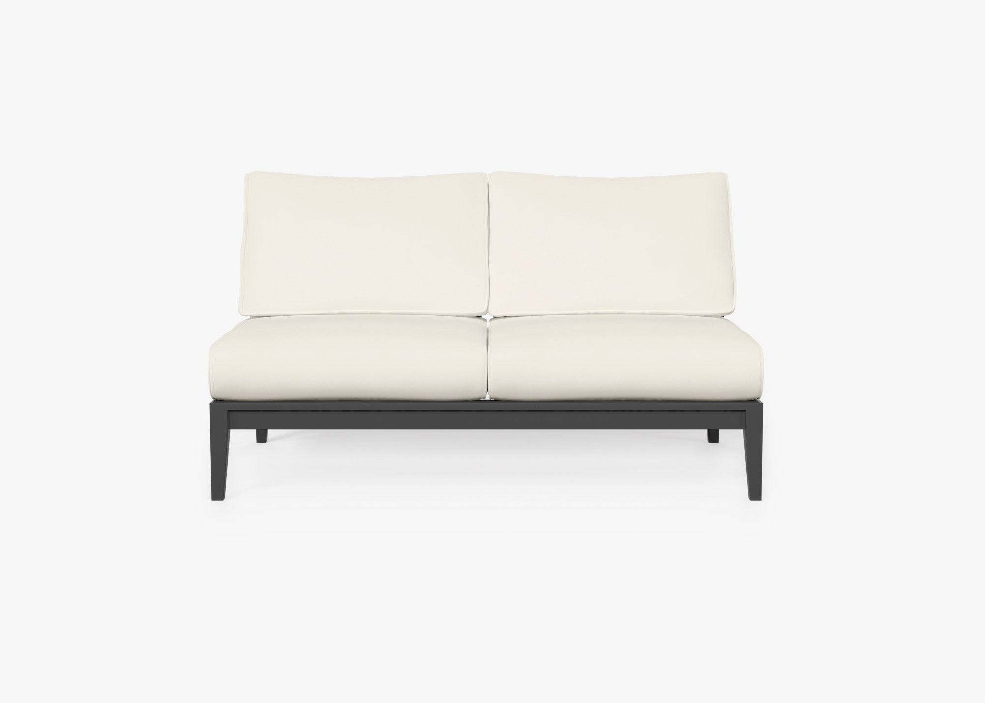 Fabric for Aluminum Armless Loveseat