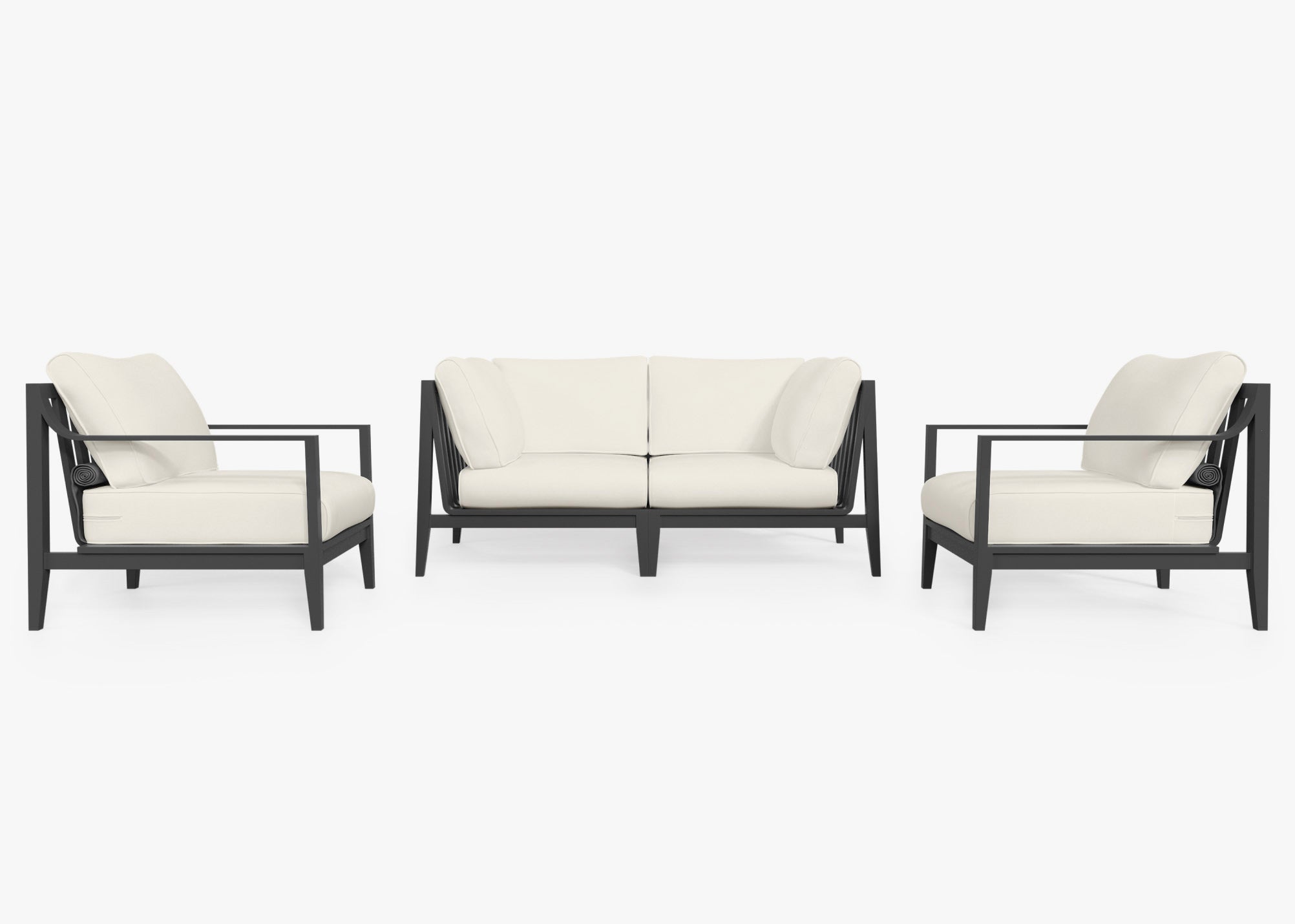 Fabric for Aluminum Loveseat with Armchairs - 4 Seat