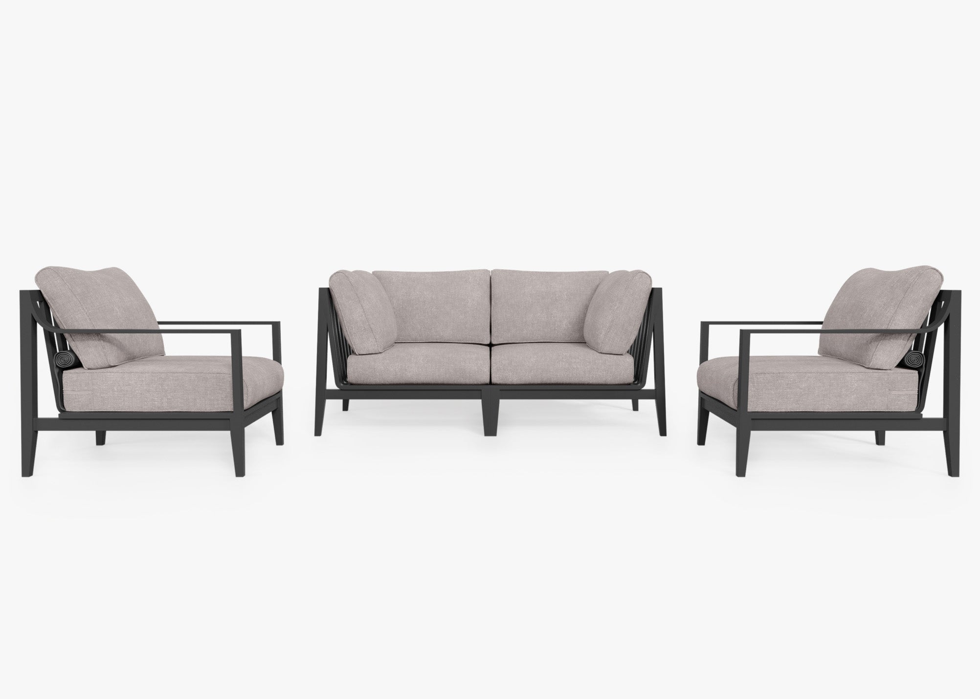 Fabric for Aluminum Loveseat with Armchairs - 4 Seat