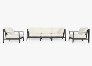 Fabric for Aluminum Sofa with Armchairs - 5 Seat