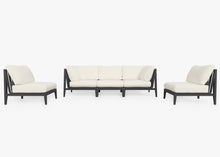 Fabric for Aluminum Sofa with Armless Chairs - 5 Seat