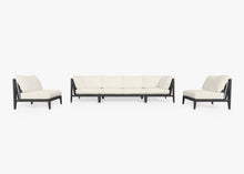 Fabric for Aluminum Sofa with Armless Chairs - 6 Seat