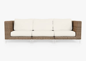 Fabric + OuterShell for Wicker Sofa - 3 Seat