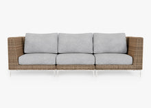 Fabric + OuterShell for Wicker Sofa - 3 Seat