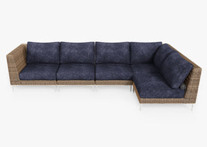 Fabric for Wicker L Sectional - 5 Seat