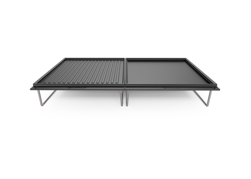 Individual - Fire Pit Table Griddle Set - Rectangular