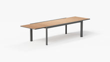 Teak + Aluminum Outdoor Expandable Dining Table