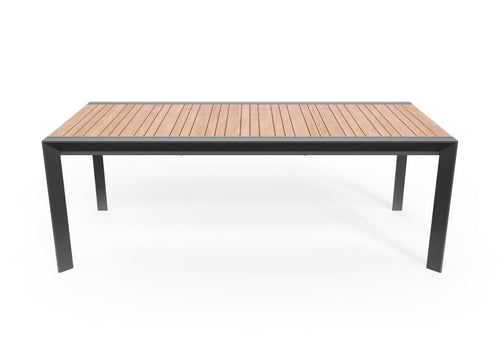 Teak + Aluminum Outdoor Expandable Dining Table