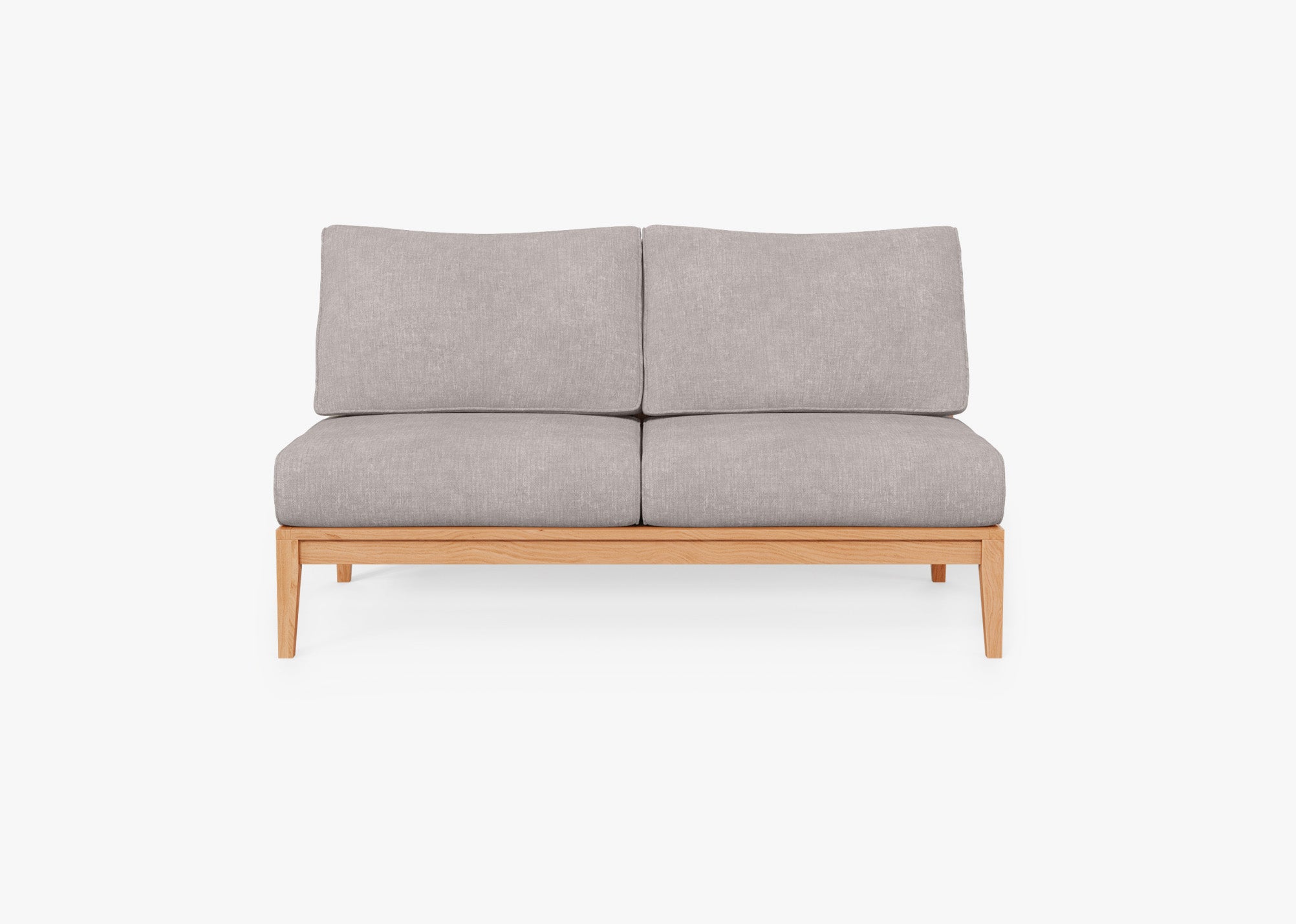 Fabric for Teak Armless Loveseat
