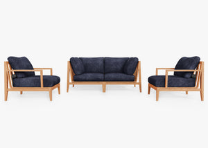 Fabric for Teak Loveseat with Armchairs - 4 Seat