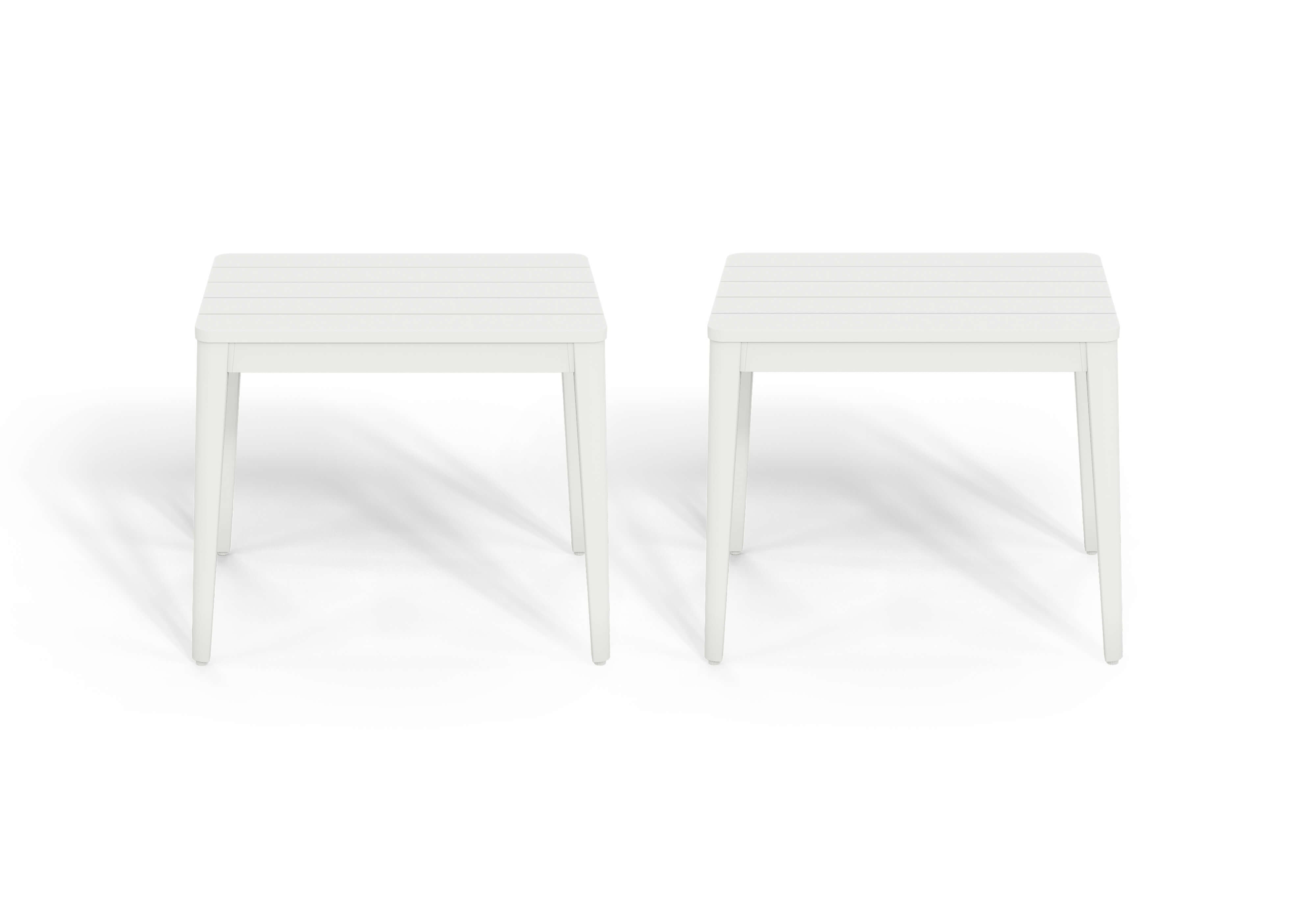 Aluminum Outdoor Side Table - Rectangular, Set of 2