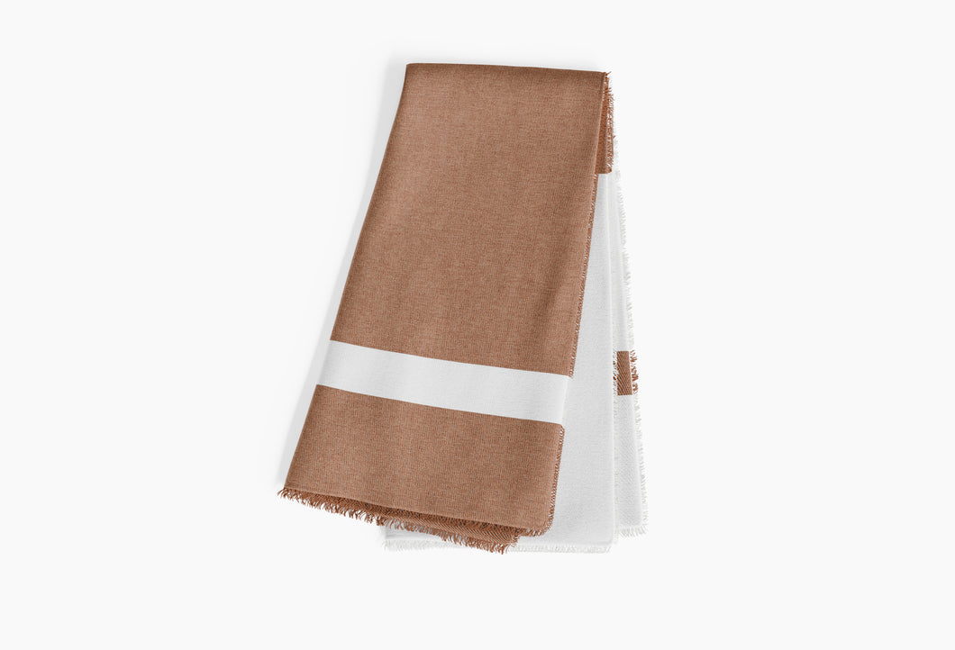 Outdoor Bug Shield Throw Blanket - Sierra Orange Colorblock