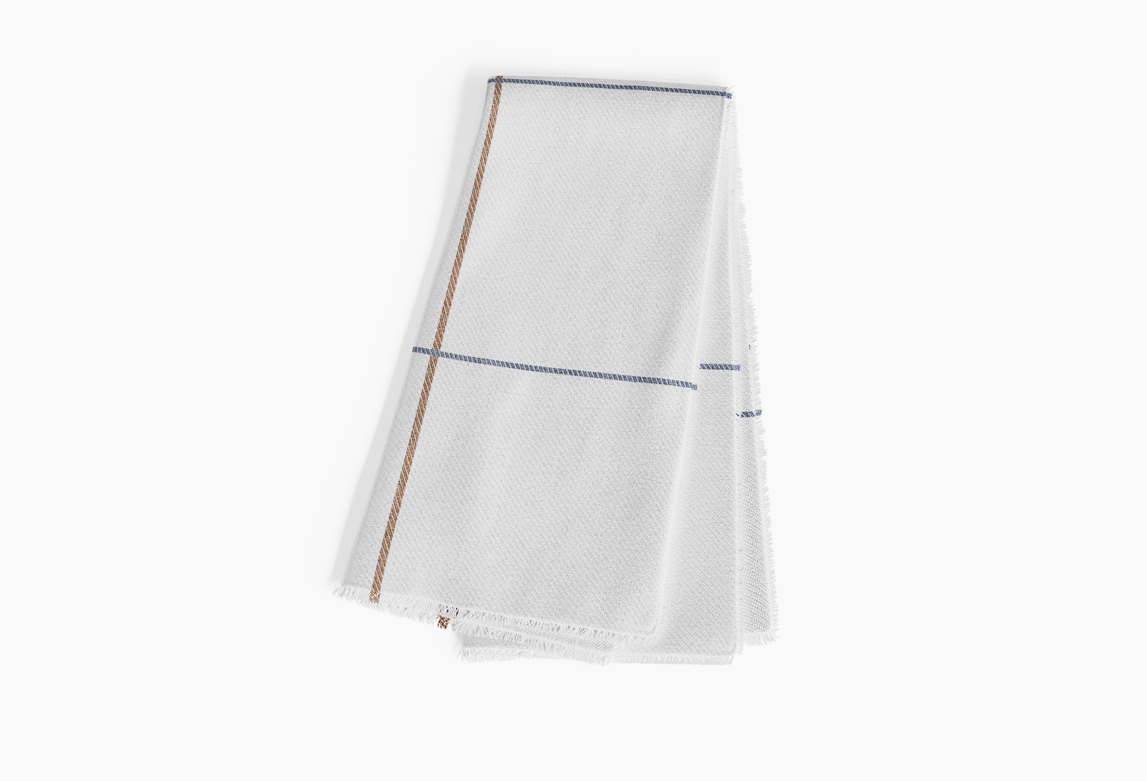 Outdoor Bug Shield Throw Blanket - Swan White Windowpane Plaid