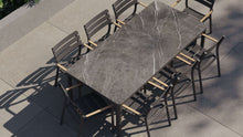 OuterStone Outdoor Dining Table + 8 595 Dining Armchairs