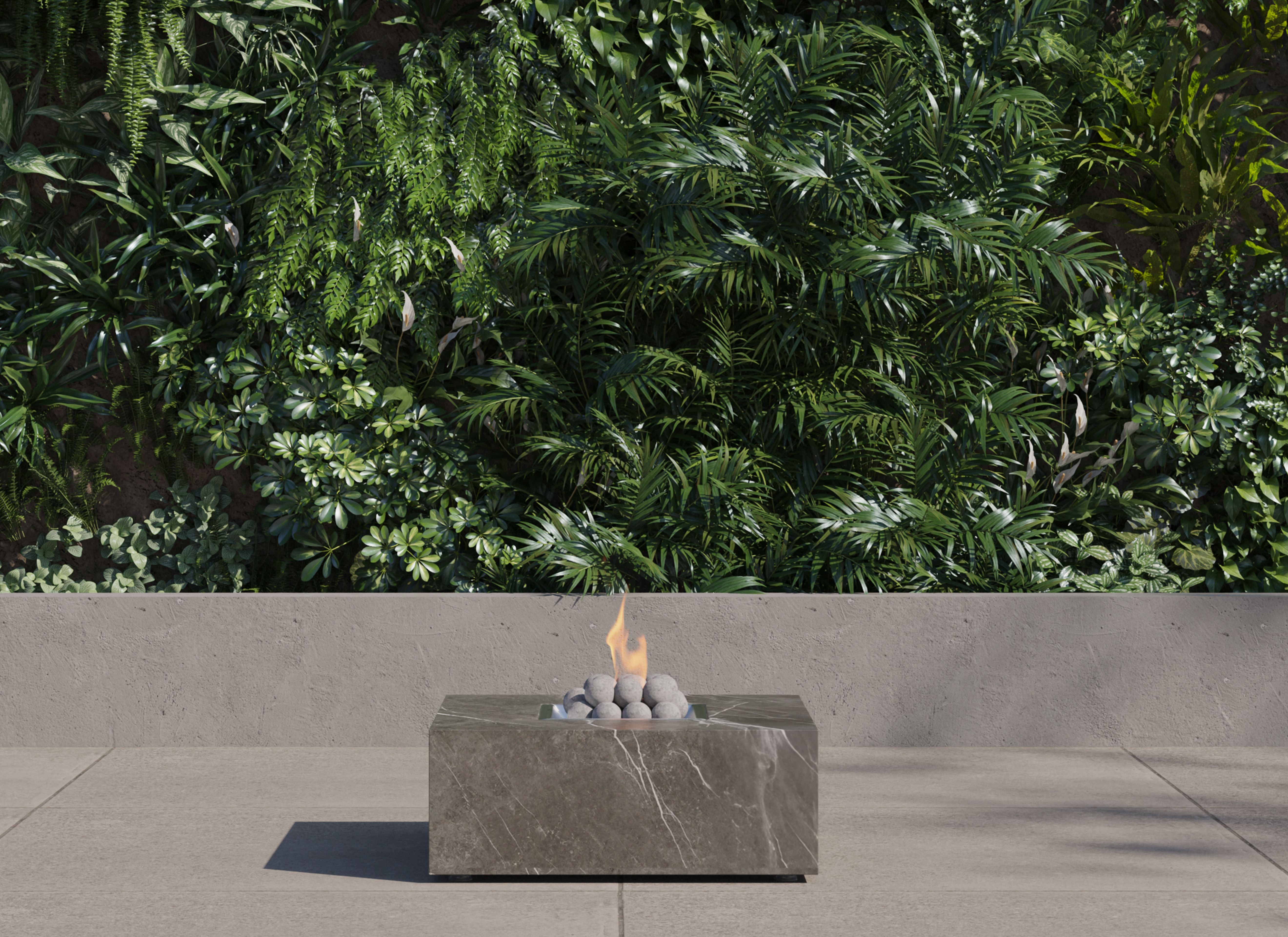 OuterStone Fire Pit - Square #style_natural gas