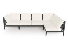 Charcoal Aluminum Outdoor L Sectional - 5 Seat