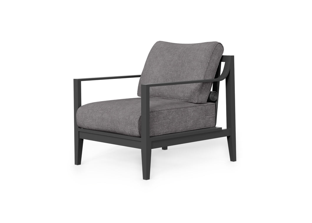 Charcoal Aluminum Outdoor Armchair