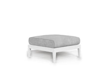 White Aluminum Outdoor Ottoman