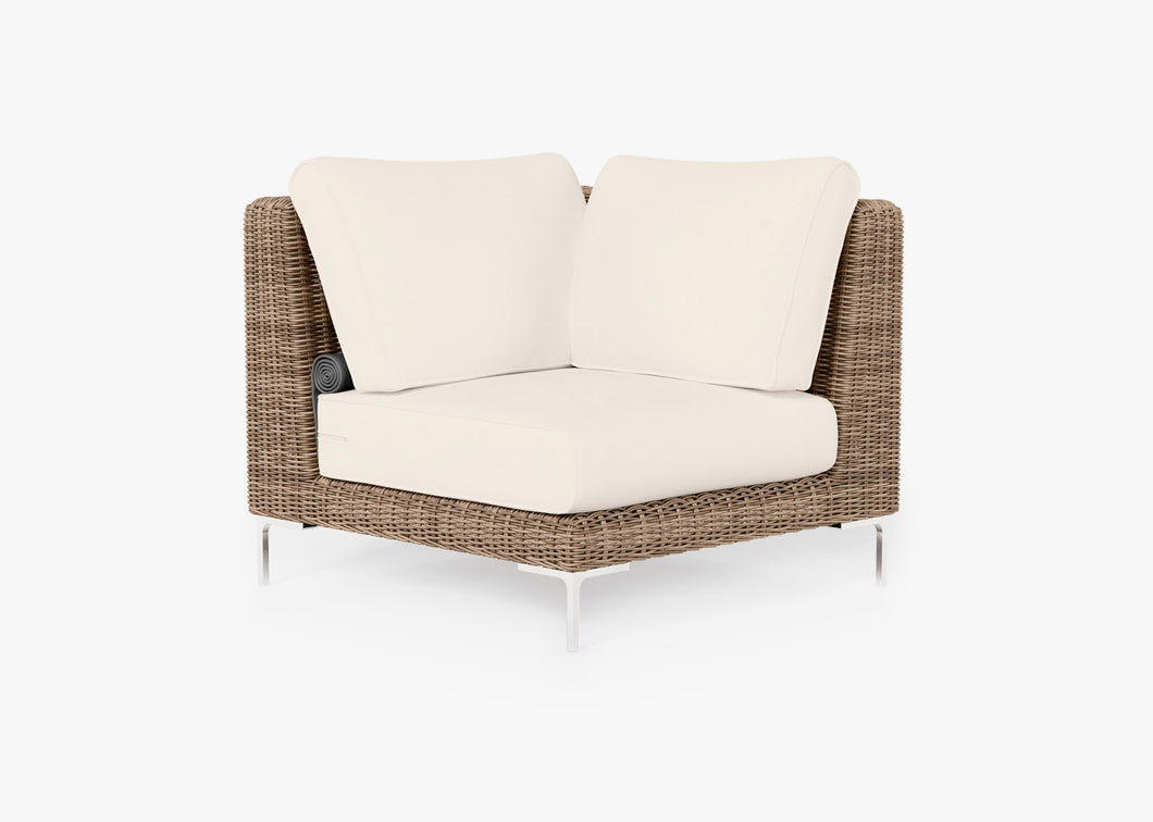 Brown Wicker Outdoor Sectional Chair (Discontinued)