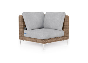 Brown Wicker Outdoor Sectional Chair