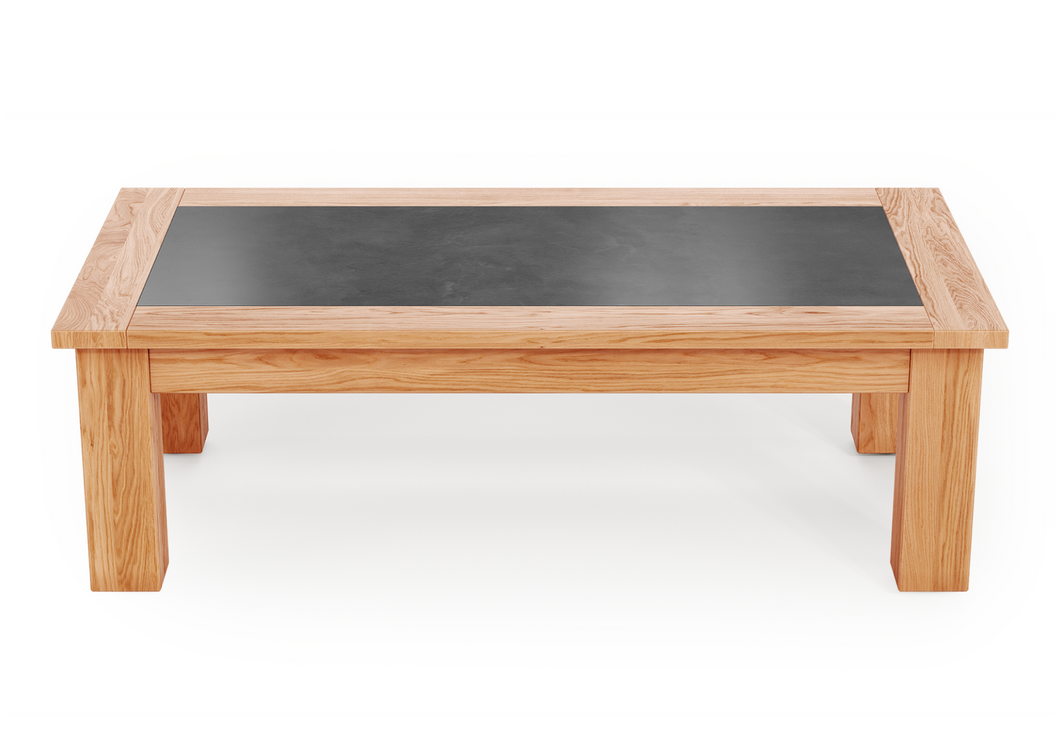 Teak Outdoor Coffee Table - Concrete Inlay