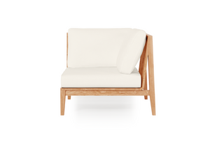 Teak Outdoor Corner Chair - Left