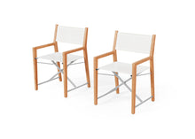 Teak Outdoor Dining Director’s Chair, Set of 2