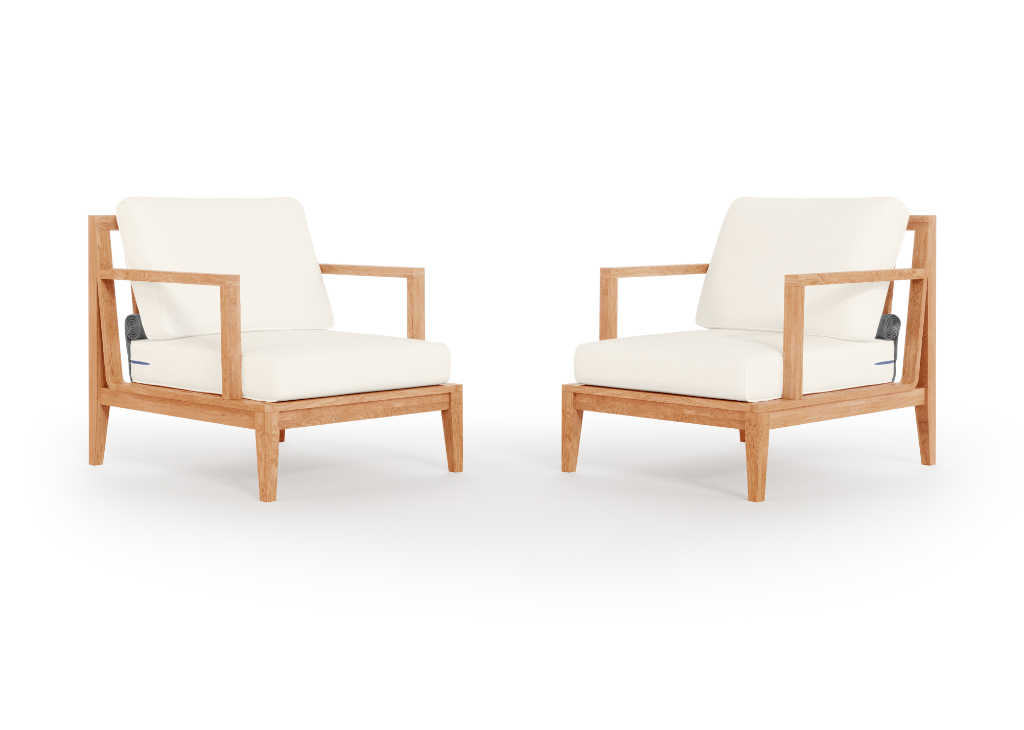 Teak Outdoor Armchair Conversation Set
