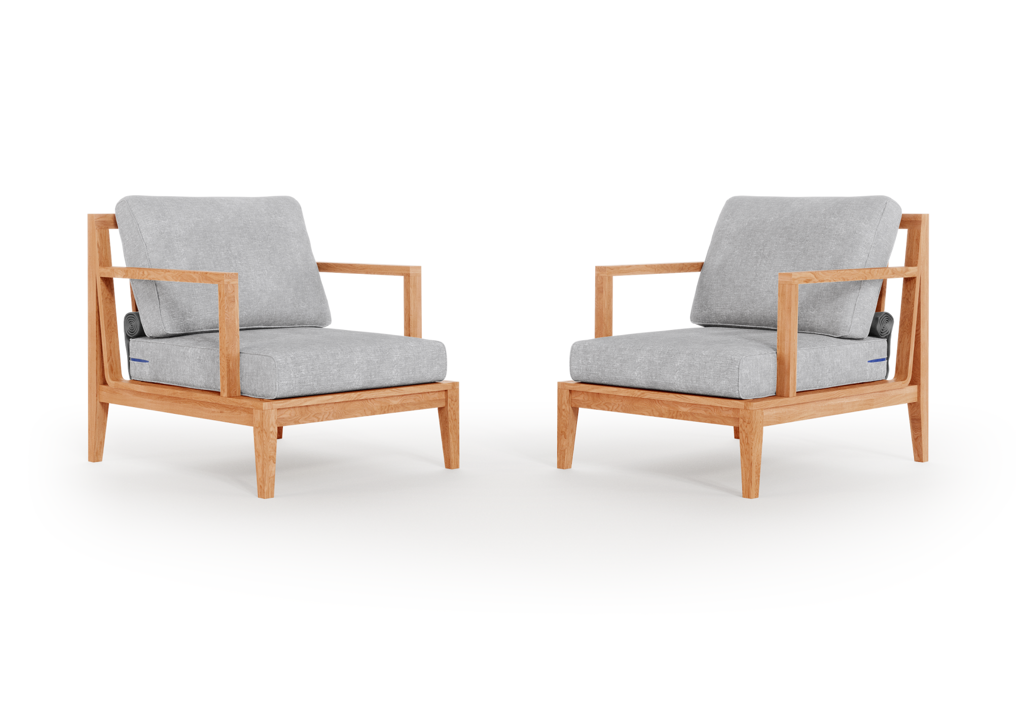 Teak Outdoor Armchair Conversation Set