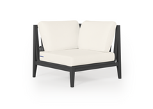 Charcoal Aluminum Outdoor Sectional Chair - Left