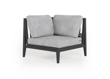 Charcoal Aluminum Outdoor Sectional Chair - Right