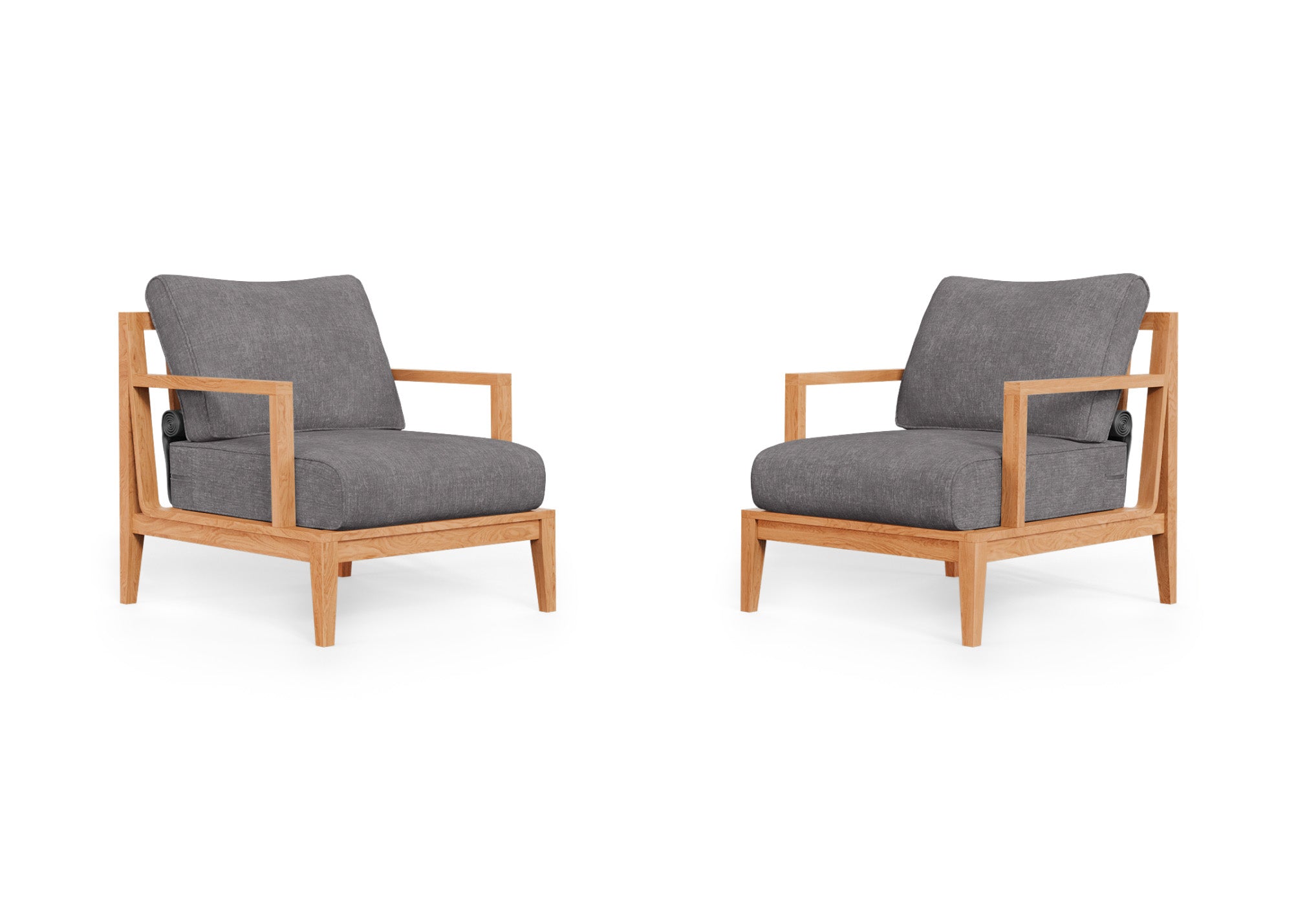 Teak Outdoor Armchair Conversation Set