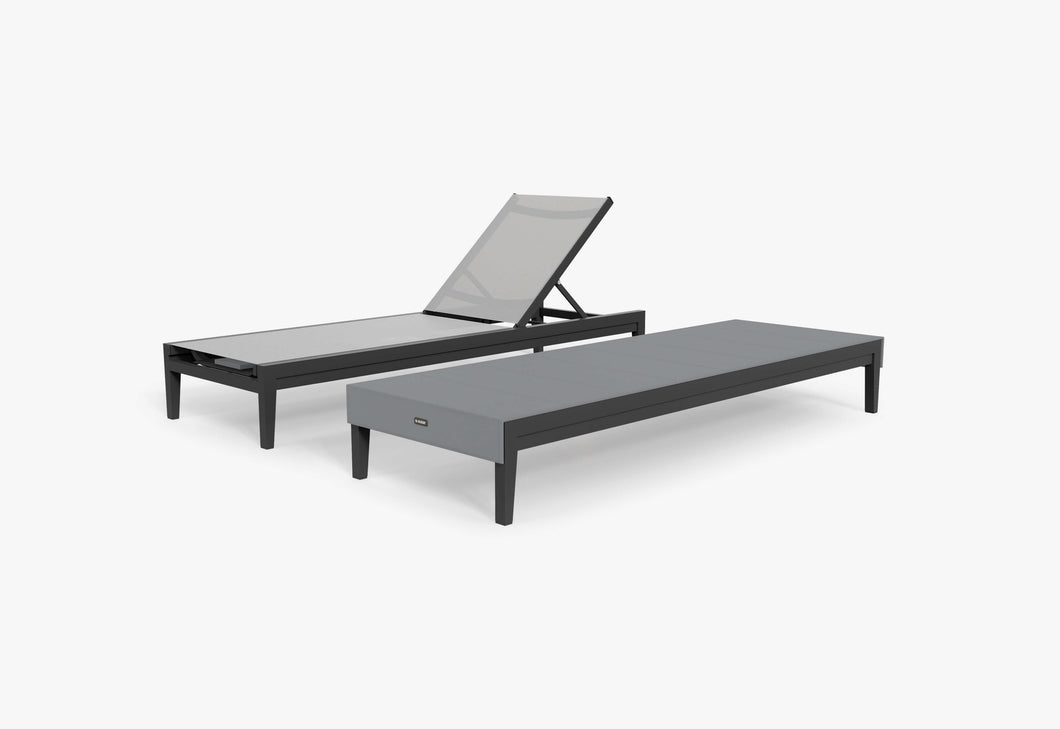 Aluminum Outdoor Core Chaise Lounge, Set of 2